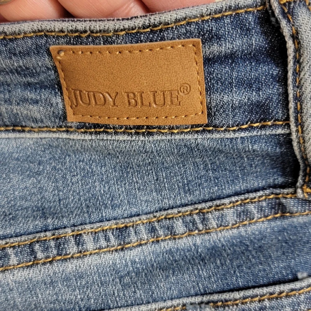 Judy‎ Blue Womens Skinny Fruit Patch Distressed Jeans Size 11/30